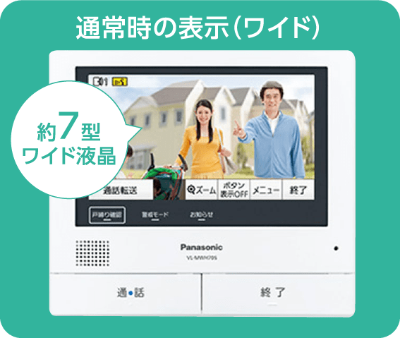 通常時の表示(ワイド)