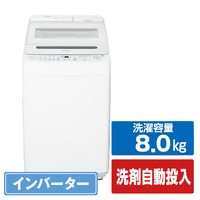 SHARP 8．0kgインバーター全自動洗濯機 ホワイト系 ES-SV8K-W