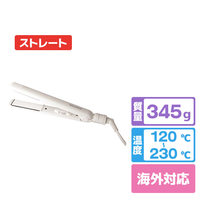 SALONIA ダブルイオン ストレートアイロン(24mm) ホワイト SL-004SW