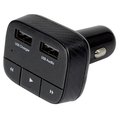 槌屋ヤック Bluetooth5．0 FMトランスミッター 4IN1 COMPACT 2．5A ブラック TP-219
