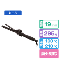 SALONIA カールアイロン 19mm ブラック SL-008AB19