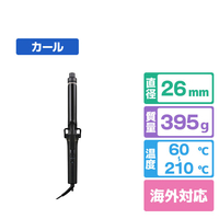 テスコム プロフェッショナル プロテクトイオン カールアイロン(26mm径) ブラック NIM326B-K