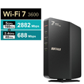 バッファロー 無線LAN親機 11be/ax/ac/n/a/g/b 2882+688Mbps ブラック WSR3600BE4P-BK