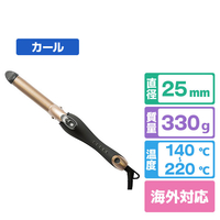 アゲツヤ セラミックカールヘアアイロンII(25mm) ゴールド・ブラック Agetuya 25mm AG-9002-25