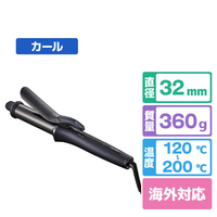 SHARP ダイヤリッジカールアイロン ブラック系ミッドナイトブラック IB-C530-B