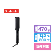 テスコム マイナスイオン ワイドストレートアイロン ブラック TS369A-K