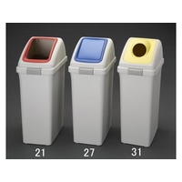 エスコ ダストボックス プッシュ蓋 ブルー 40L FCY1036-EA995CC-27