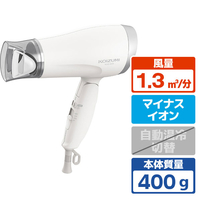 コイズミ マイナスイオンヘアドライヤー ホワイト KHD-9620/W